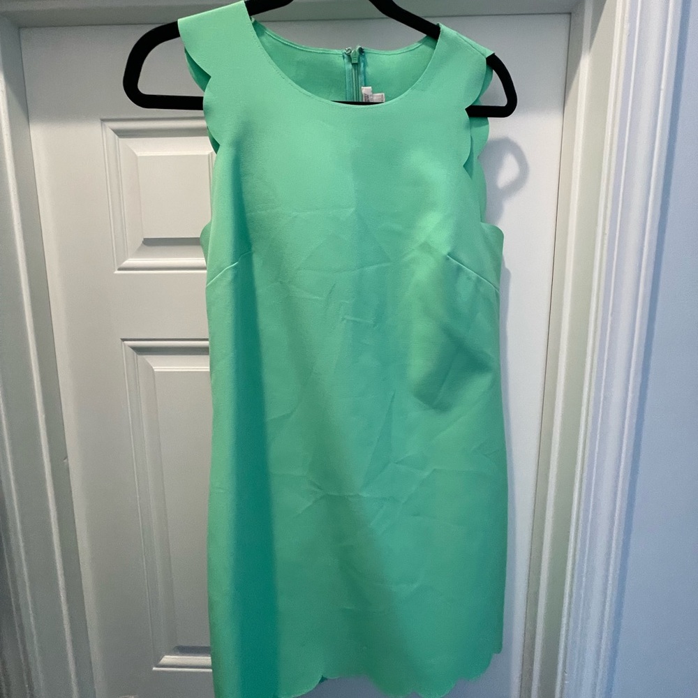 J. Crew scalloped dress